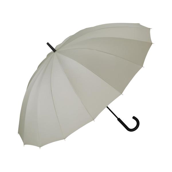 【16本骨・特大】Wpc. 長傘 16K UMBRELLA LARGE グレー 雨傘 晴雨兼用 通勤...
