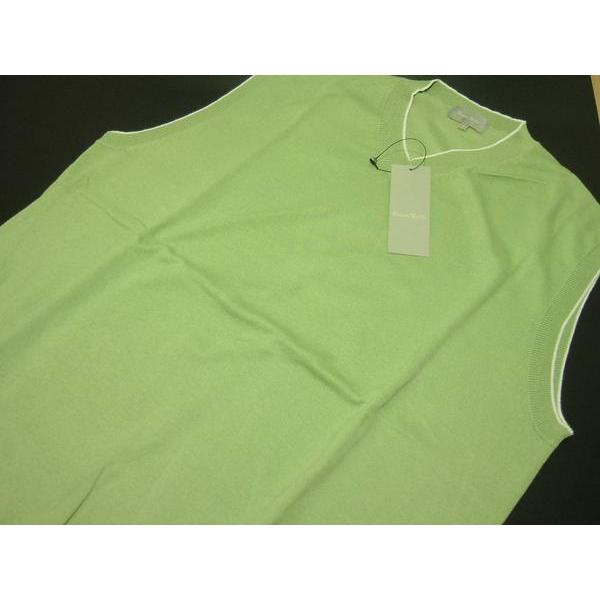 ブルーノナルディ BrunoNaldi ベスト L 薄手 Vネック 新品 H505