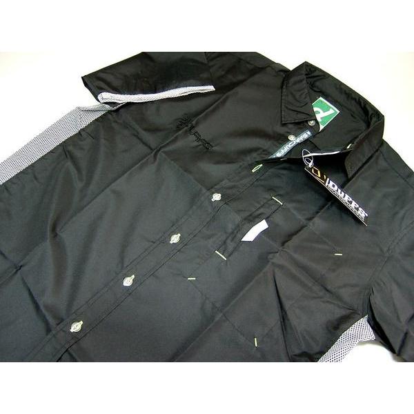 ダフス DuFFS メンズ M シャツ 半袖 ブラック 送料無料