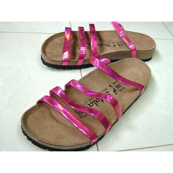 ビルケンシュトック BIRKENSTOCK ストライプス 絶版品250 ピンク 24.5 25 25...