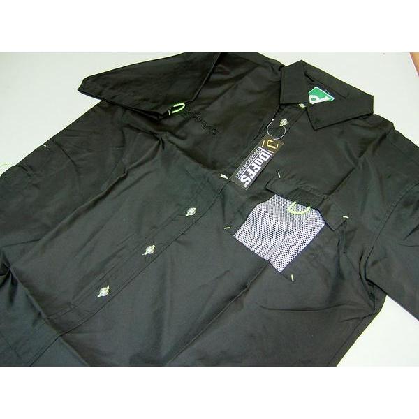 ダフス DuFFS メンズ M シャツ 半袖 ブラック 送料無料