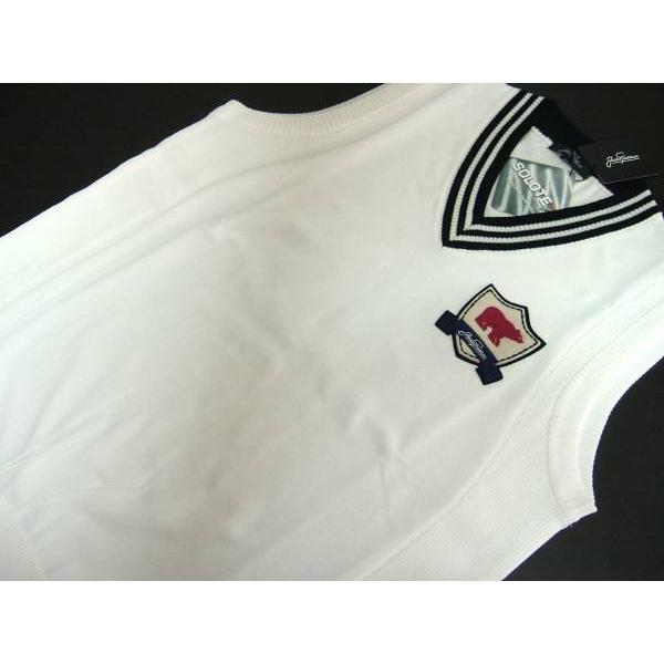 ジャックニクラウス Jack Nicklaus メンズ L ベスト 高機能素材 日本製 ホワイト