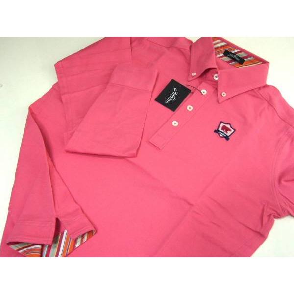 ジャックニクラウス Jack Nicklaus メンズ M シャツ 長袖 日本製 ピンク