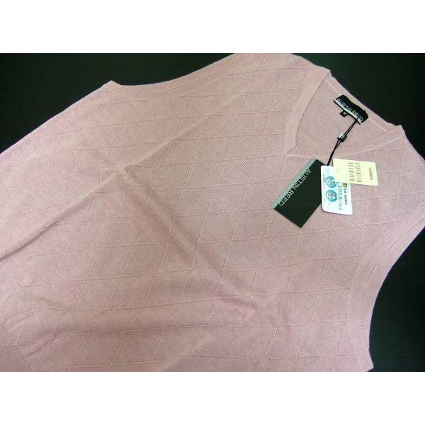 オースチンリード Austin Reed メンズ S ベスト 麻混 英国王室御用達 ピンク H651