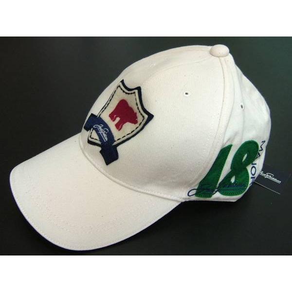 ジャックニクラウス Jack Nicklaus メンズ 帽子 ホワイト キャップ 日本製 ゴールデン...