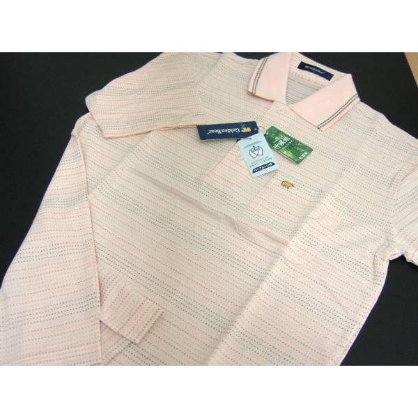 ゴールデンベア Golden Bear メンズ S ポロシャツ 半袖 高機能 ピンク 送料無料 17...