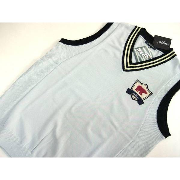 ジャックニクラウス Jack Nicklaus メンズ M ベスト 高機能素材 日本製 ブルー