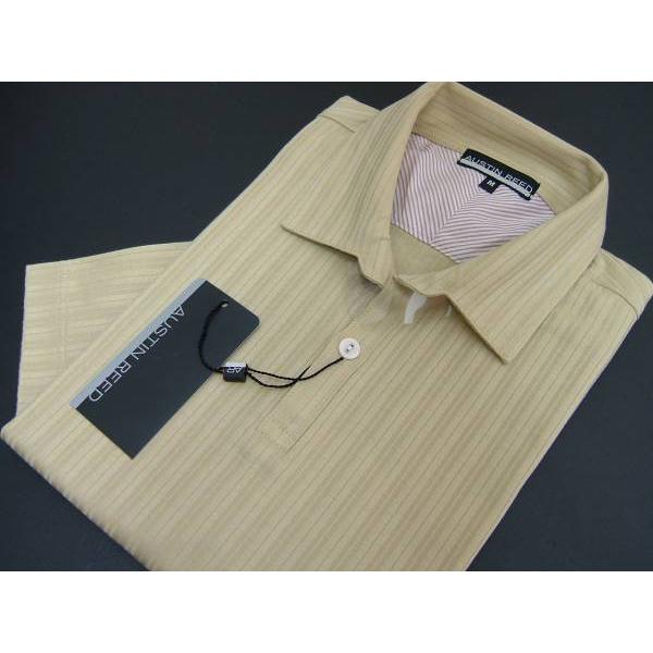 オースチンリード Austin Reed メンズ M ポロシャツ 半袖 英国王室御用達 イエローベー...