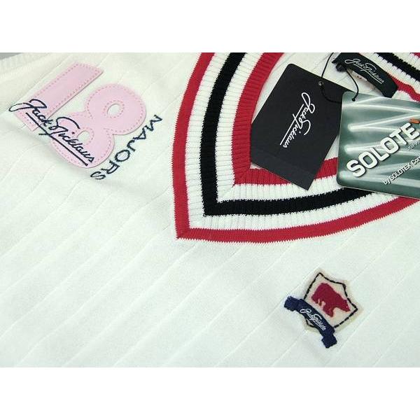 ジャックニクラウス Jack Nicklaus レディース L ベスト ホワイト SOLOTEX 日...