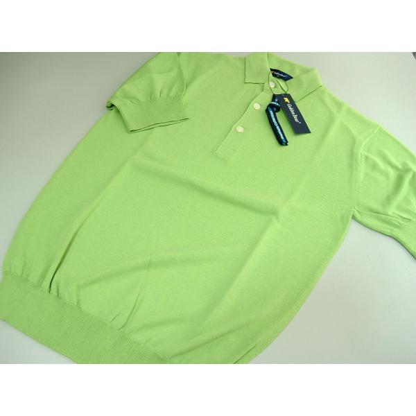 1.3万 ゴールデンベア Golden Bear メンズ L ポロシャツ 半袖 ニット 綿 プレミア...