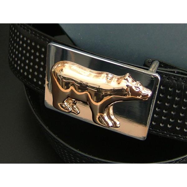 ゴールデンベア Golden Bear メンズ ベルト 本革 黒