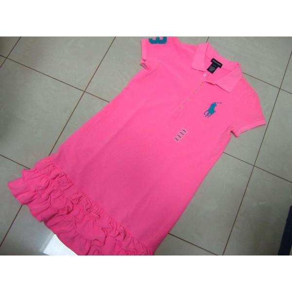 ラルフローレン RALPH LAUREN 子供 ジュニア ビッグポニー 半袖ポロワンピース L 15...