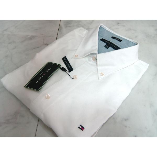 トミーヒルフィガー TOMMY HILFIGER メンズ シャツ 長袖 首周15 袖丈32-33 ボ...
