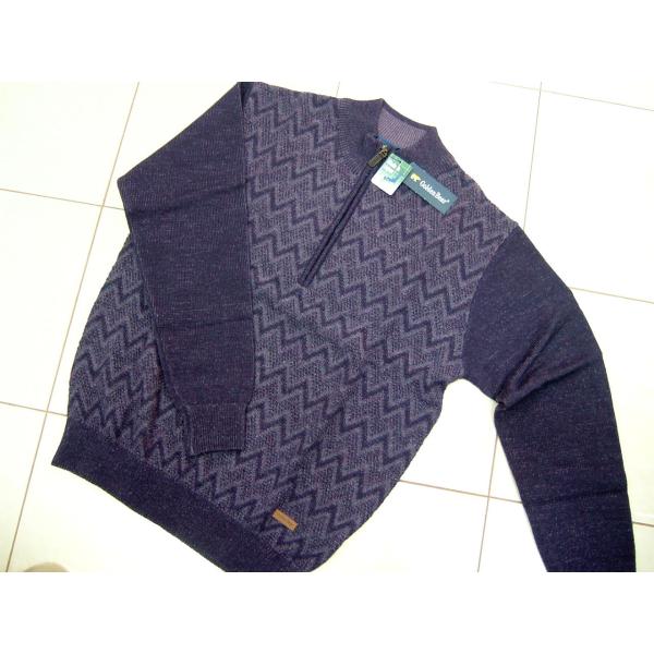 ゴールデンベア Golden Bear メンズ L セーター ハイネック ハーフジップ 日本製 パー...