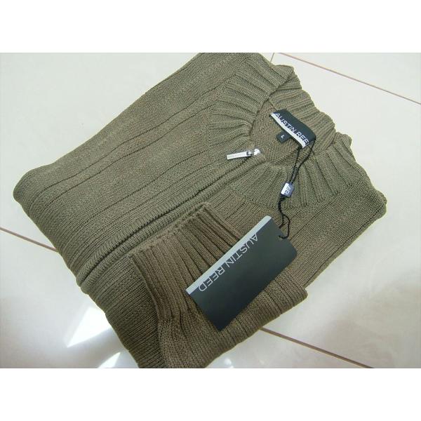 オースチンリード Austin Reed メンズ L カーディガン 英国王室御用達 カーキグリーン ...