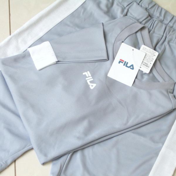 送料無料■新品 M フィラ FILA メンズ M ルームウェアパジャマ 半袖クルーネック グレー 3...