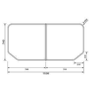panasonic　風呂フタ　GTD74KN91 断熱組フタ:1600用