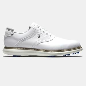 FootJoy Traditions Saddle Golf Shoes - White フットジョイ トラディションズ サドル ゴルフ シューズ 57903｜prolinegolf