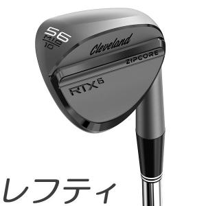 (レフティモデル)Cleveland RTX-6 Zipcore Black Satin Wedgeクリーブランド RTX-6 ジップコア ブラック サテンウェッジ メーカーカスタムシャフトモデル｜prolinegolf