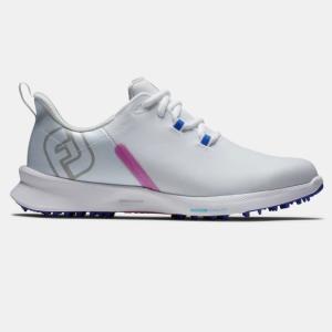 FootJoy FJ Fuel Sport Women's Golf Shoes - White / Pink フットジョイ FJ フューエル レディース ゴルフ シューズ 90127｜prolinegolf