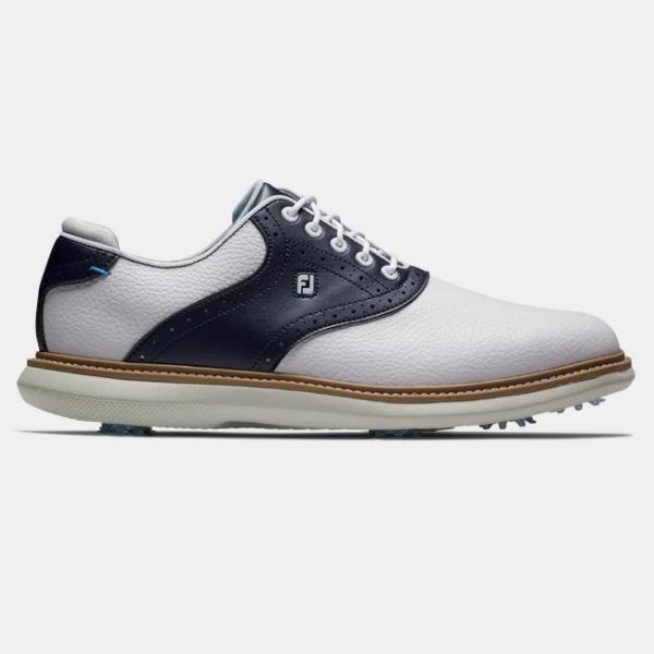 FootJoy Traditions Saddle Golf Shoes (White / Navy...