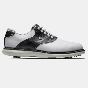 FootJoy Traditions Saddle Golf Shoes (White / Black Camo) フットジョイ トラディションズ サドル ゴルフ シューズ 57928｜prolinegolf