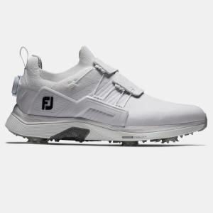 FootJoy HyperFlex Carbon Boa Golf Shoes (White / Grey) フットジョイ ハイパーフレックス カーボン ボア ゴルフ シューズ 51121｜prolinegolf