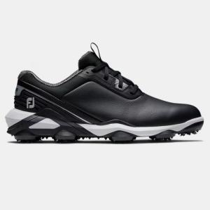 FootJoy Tour Alpha Golf Shoes (Black/White) フットジョイ ツアー アルファ ゴルフ シューズ 55537｜prolinegolf