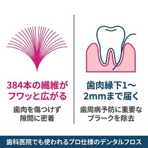 デンタルフロス フロアフロス 250m 3個セ...の詳細画像2