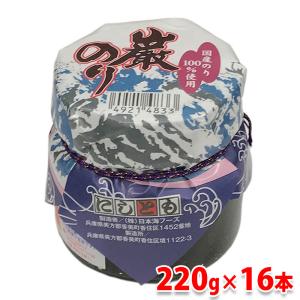 国産のり100％使用のり佃煮　巌のり　220g×16本入り（箱）｜promart-jp