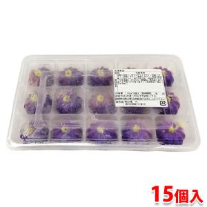 山福　業務用和菓子　花餅菊紫　17g×15個入り（冷凍）｜promart-jp