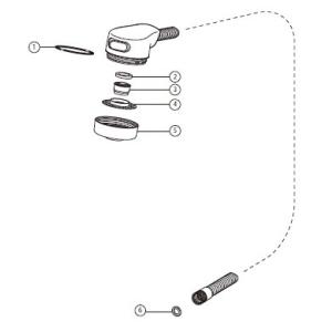 LIXIL(INAX) 洗面化粧台水栓用 シャワーセットAssy A-3431-1/N88