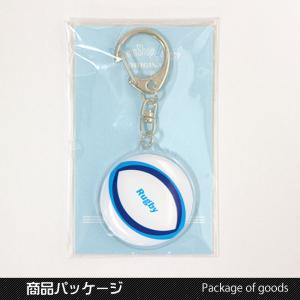アクリルキーホルダー ラグビーボール柄の詳細画像5