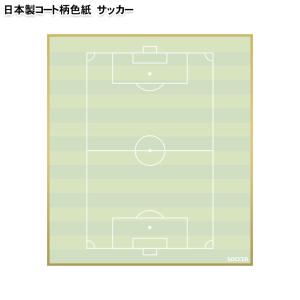 サッカー色紙 コート柄 日本製 卒団記念品 引退記念品 記念品 プチプレゼント 少年サッカー スポーツ少年団 スポ少の商品画像