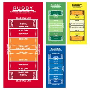 コンパクト便可 作戦ボードタオル ラグビーコート スポーツタオル 全4色 同一商品2個までコンパクト便可能｜promoshop