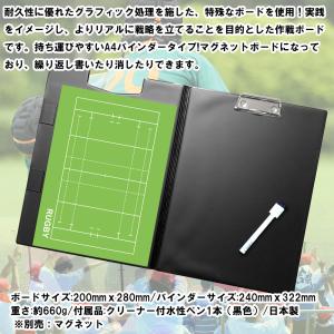 ラグビー 作戦ボード バインダー A4 折りた...の詳細画像2