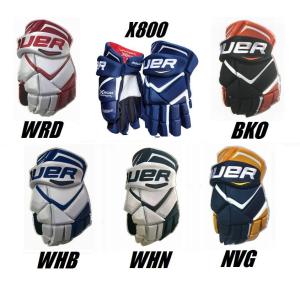 BAUER(バウアー） HG VAPOR X800JR GLOVES （ベイパーX800　ジュニア　グローブ) アイスホッケーグローブ｜pronakaspo