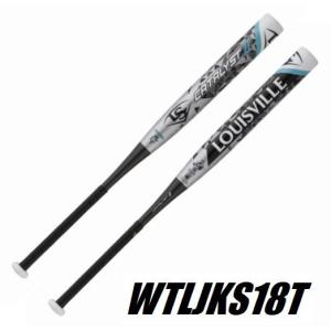 Louisville Slugger（ルイスビルスラッガー） カタリストII TI  ソフトボール用バット　 (革・ゴム３号） 2018  WTLJKS18T｜pronakaspo