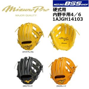 mizuno(ミズノ)　ミズノプロ　一般硬式用グラブ　スピードドライブテクノロジー　【内野手用4／6】　1AJGH14103 （硬式グローブ）｜pronakaspo