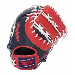 Rawlings(ローリングス）　一般軟式用ファーストミット　HOHカラーシンクパッチJapan Limited Order Quality　一塁手用　（N/RD） GR8HHS3ACD｜pronakaspo