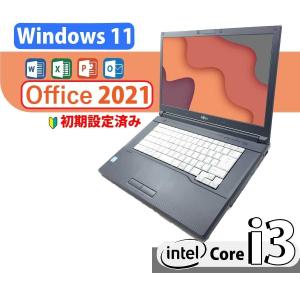 windows 11 ノートパソコン Microsoft オフィス付き, 中古パソコン Windows11 中古PC [Fujitsu A576/P] メモリ4GB HDD 500GB Core i3 15.6型 DVD-RW｜pronet