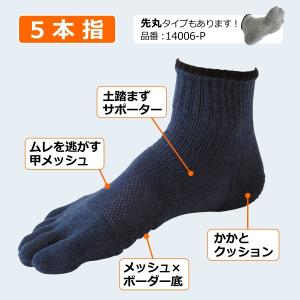 Prono プロノ ミドル丈ボーダー底ソックス...の詳細画像1