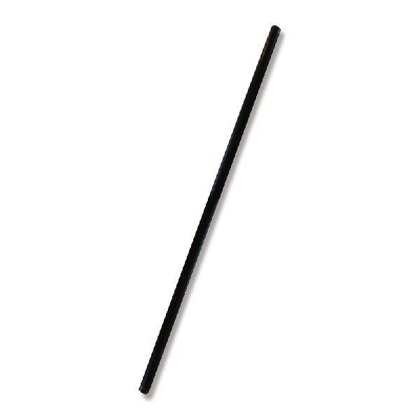 ストロー 300本 バラ(個包装なし) ストレートストロー 8×21 577 黒 シバセ工業