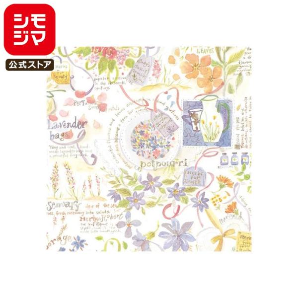 ギフト 包装紙 50枚 半才 ポプリガーデン シモジマ HEIKO