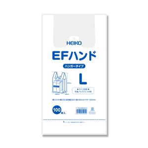 レジ袋 100枚 EFハンド ビニール袋 L ...の詳細画像1