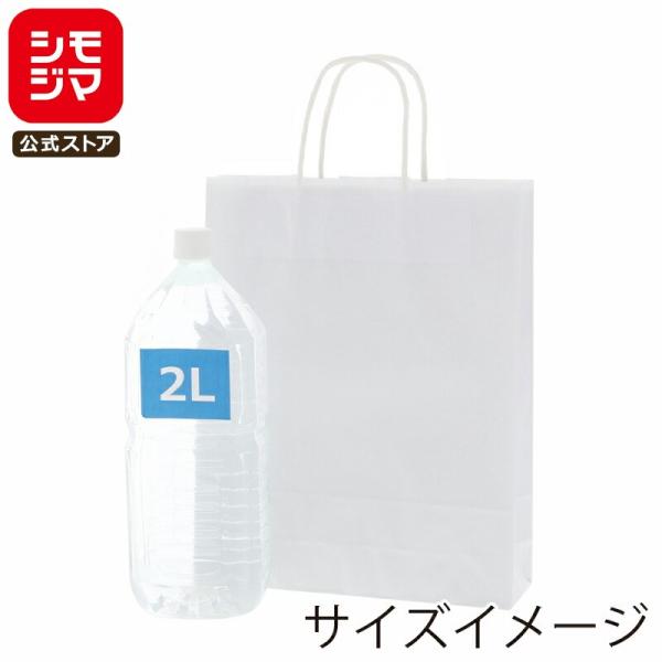 HEIKO 紙袋 手提げ紙袋 25チャームバッグ MS1 晒白無地 幅270×マチ80×高340mm...