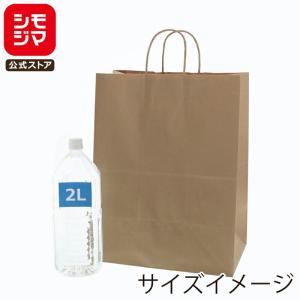 手提げ紙袋 カスタム判 片つや白無地 120g 丸紐 (巾380 マチ150 高さ