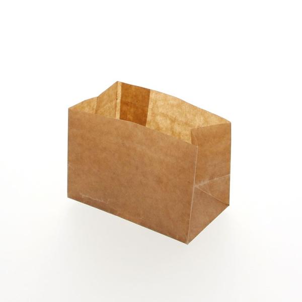 紙袋 角底袋 ロー引き袋 角底 W-0.5 20枚入 幅120×マチ70×高80mm 20枚入 ブラ...