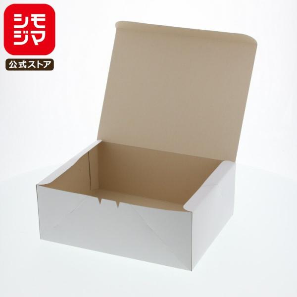 食品箱 ケーキ箱 ケーキボックス 50枚 洋生 白 D ケーキ8個用 シモジマ HEIKO