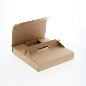 ピザ箱 ピザボックス 食品容器 ネオクラフト キャリーピザBOX S 230×230×高40mm 10枚 シモジマ HEIKO｜シモジマ Yahoo!店